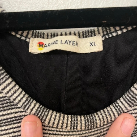 Marine Layer Striped Midi Dress sz XL - Picture 5 of 6